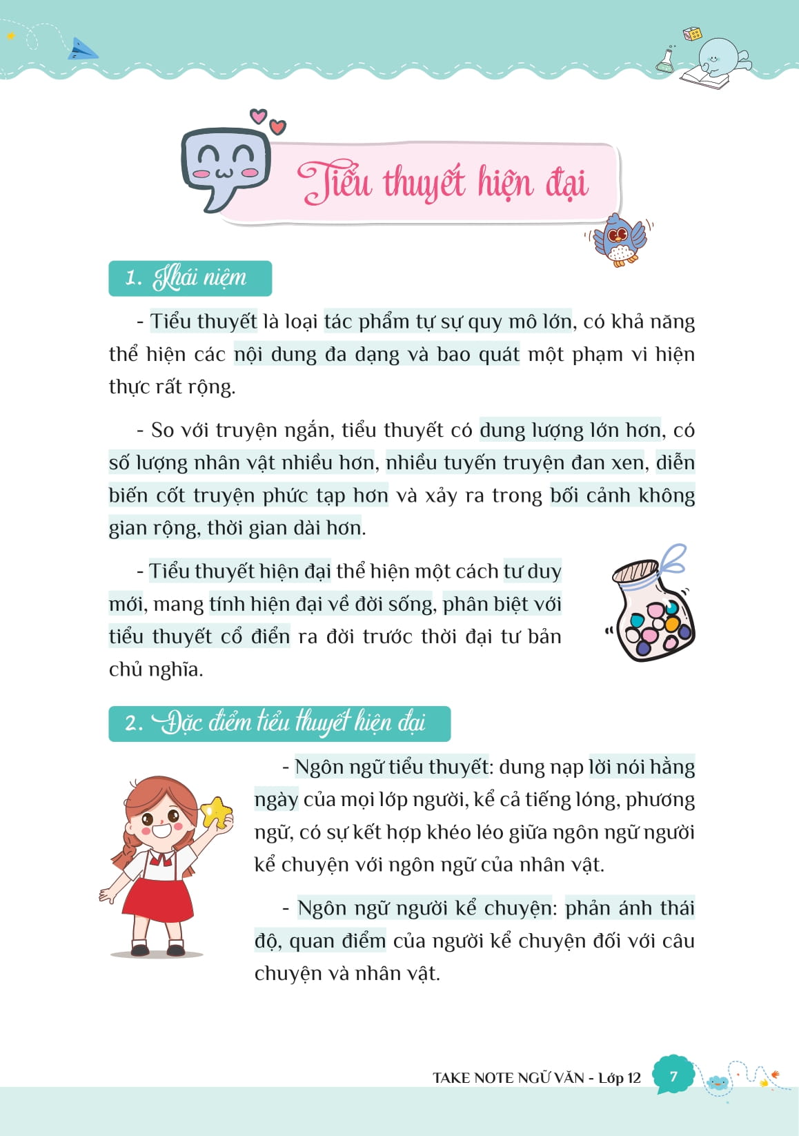 Take Note Ngu Van - Tong Hop Kien Thuc - Hieu Nhanh, Nho Lau! - Lop 12