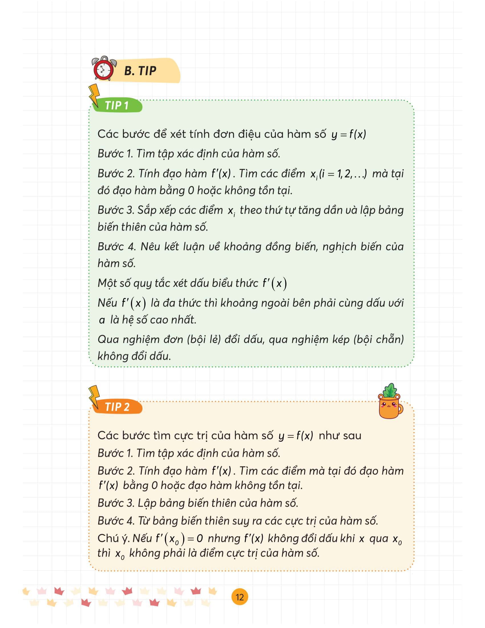 Take Note Toan -Tong Hop Kien Thuc Hieu Nhanh, Nho Lau - Lop 12