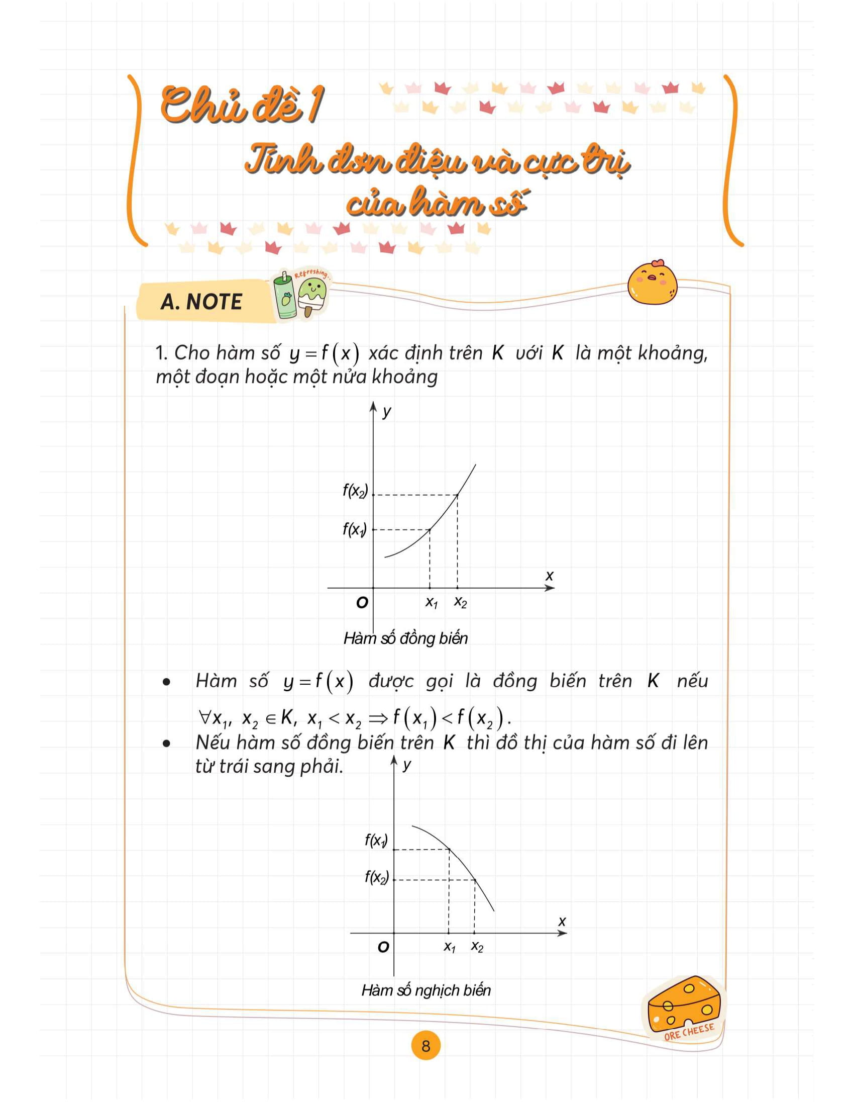 Take Note Toan -Tong Hop Kien Thuc Hieu Nhanh, Nho Lau - Lop 12