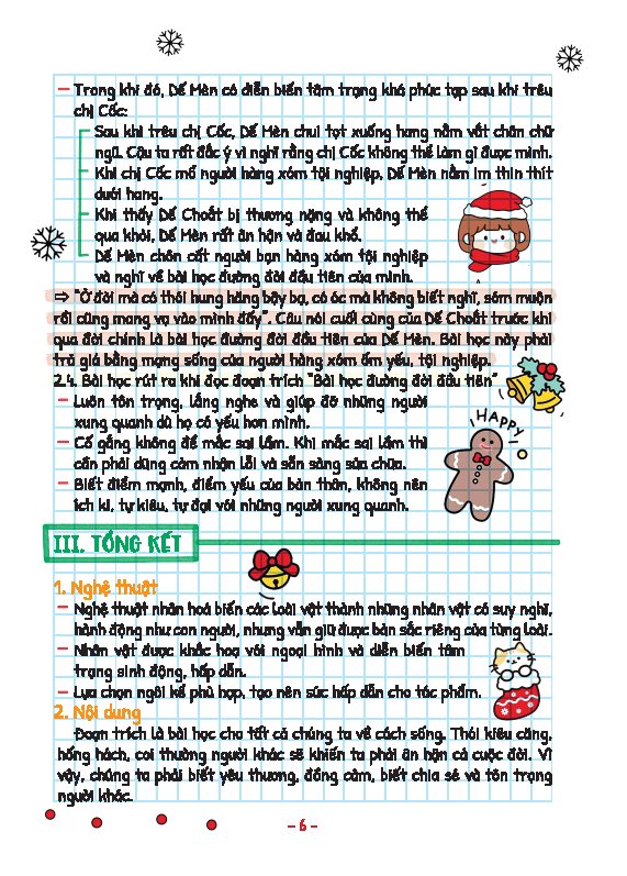 take note! văn 6 - không lò xo (theo chương trình sách giáo khoa mới nhất)