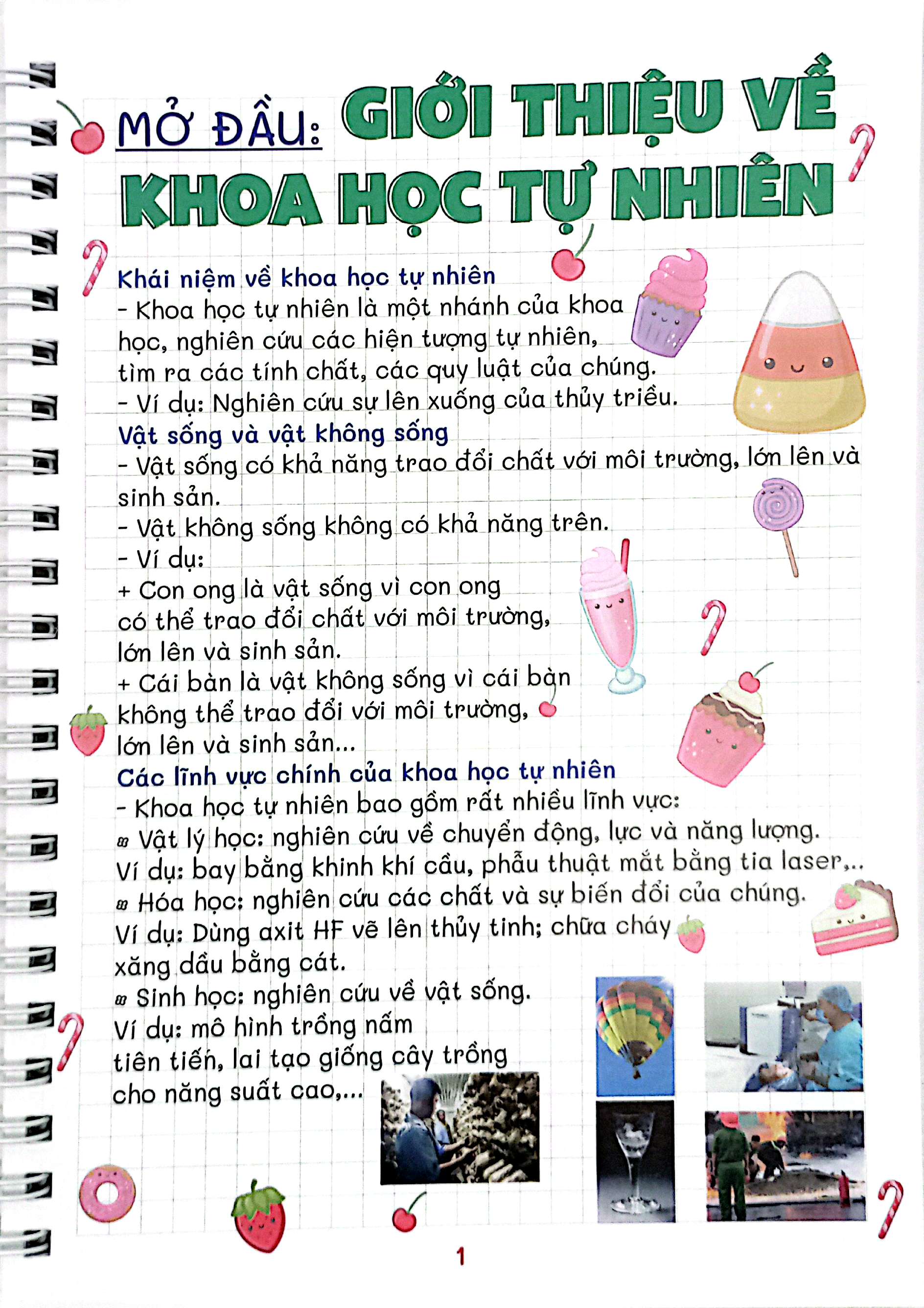 take notes - khoa học tự nhiên 6