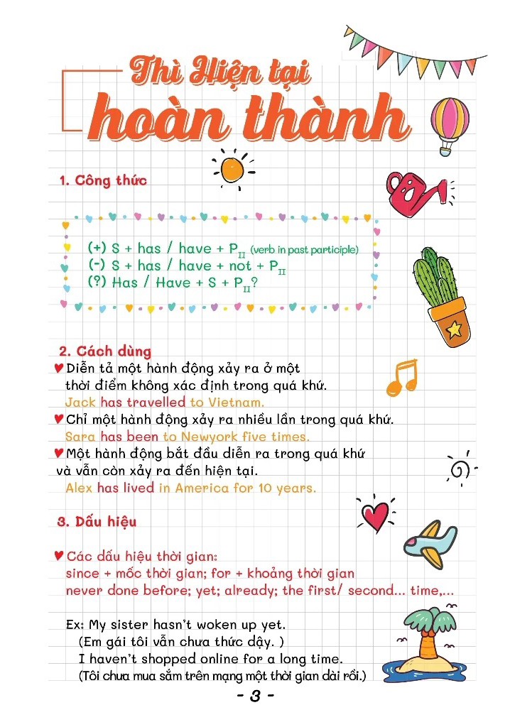 take notes - tiếng anh lớp 3-12