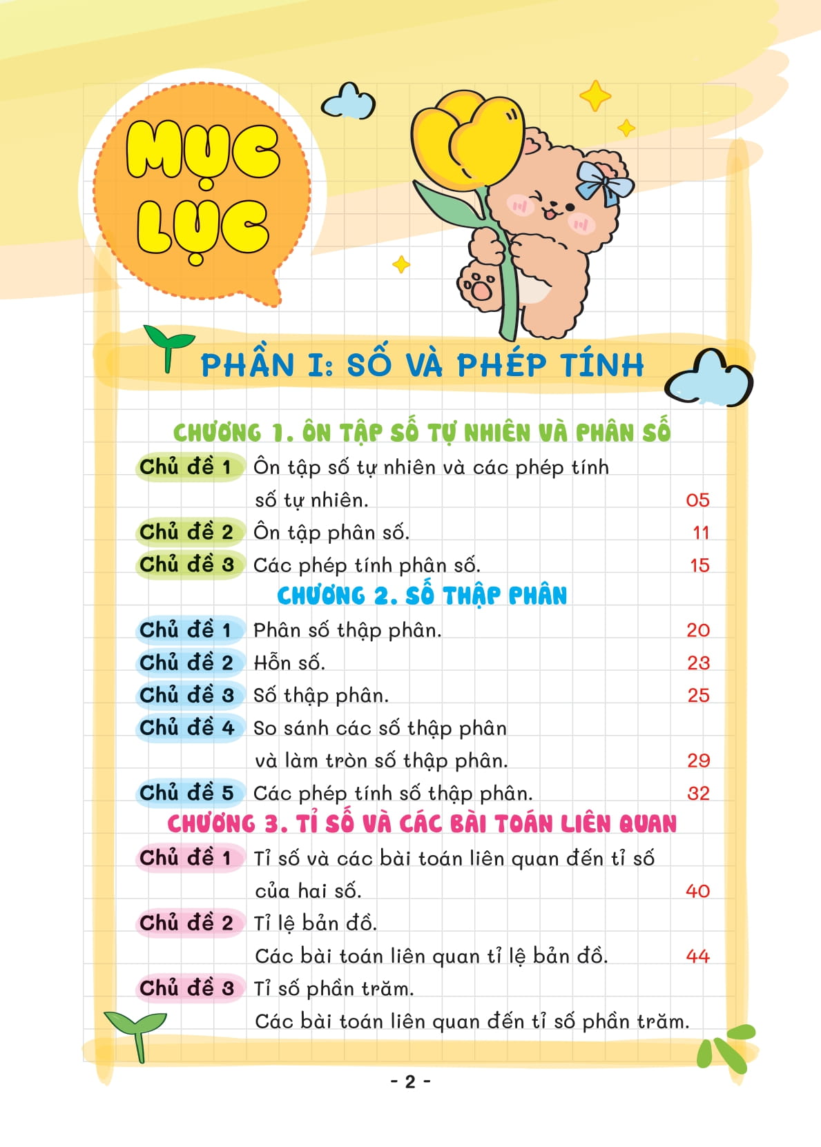 takenote - kiến thức toán và dạng toán 5