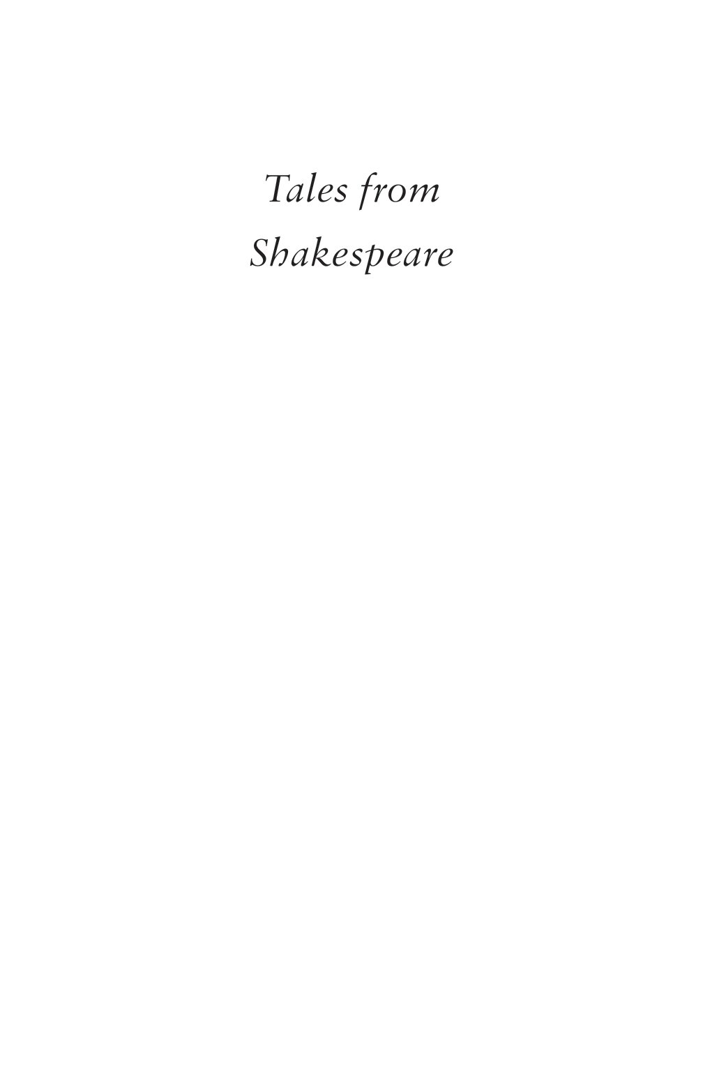 tales from shakespeare (alma junior classics)