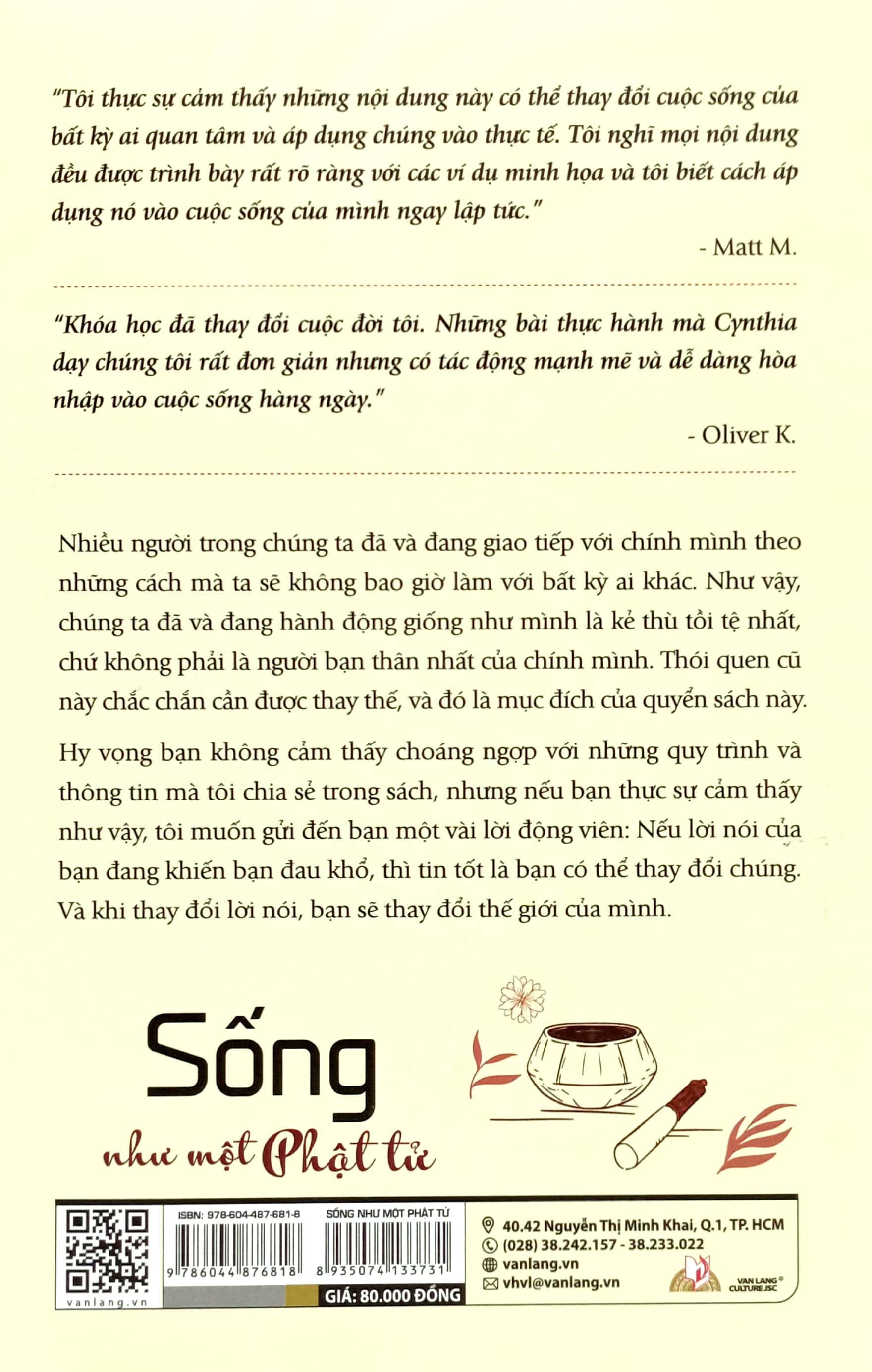 talk to yourself like a buddhist - sống như một phật tử