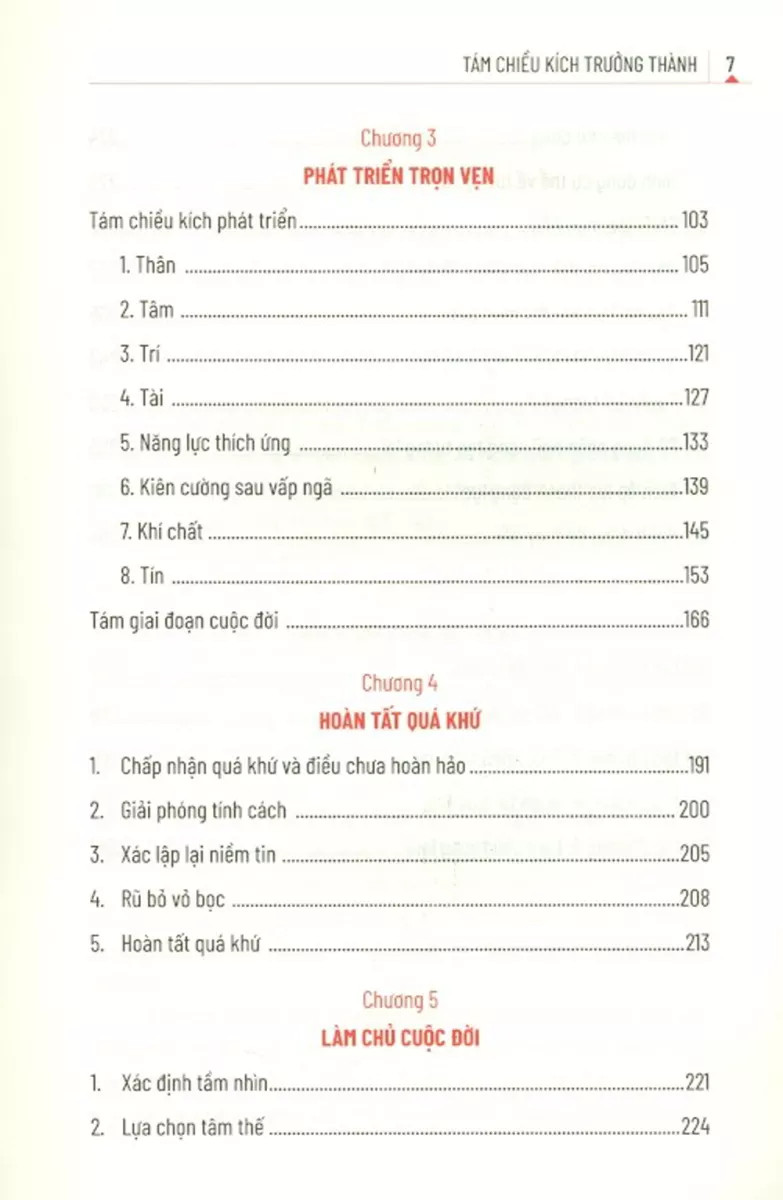 tám chiều kích trưởng thành