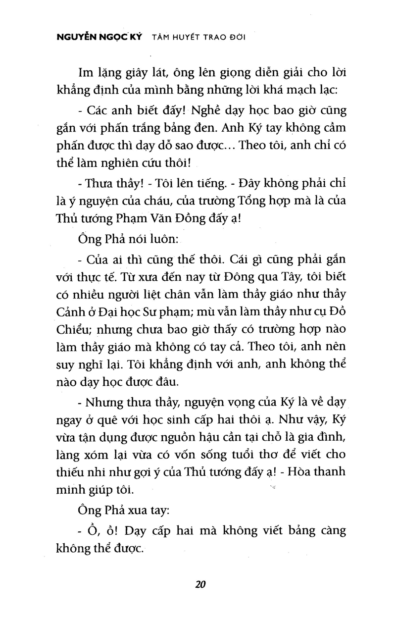 tâm huyết trao đời - tự truyện nguyễn ngọc ký