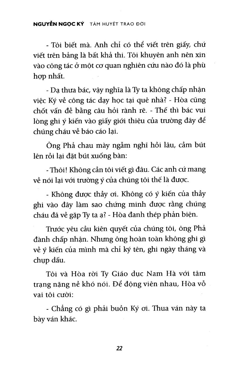 tâm huyết trao đời - tự truyện nguyễn ngọc ký