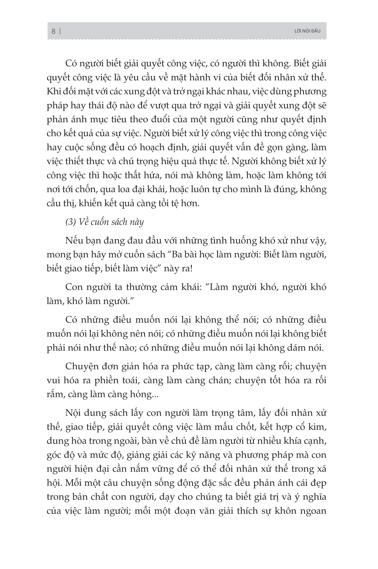 tam khoá thành công - biết làm người, biết nói chuyện, biết làm việc