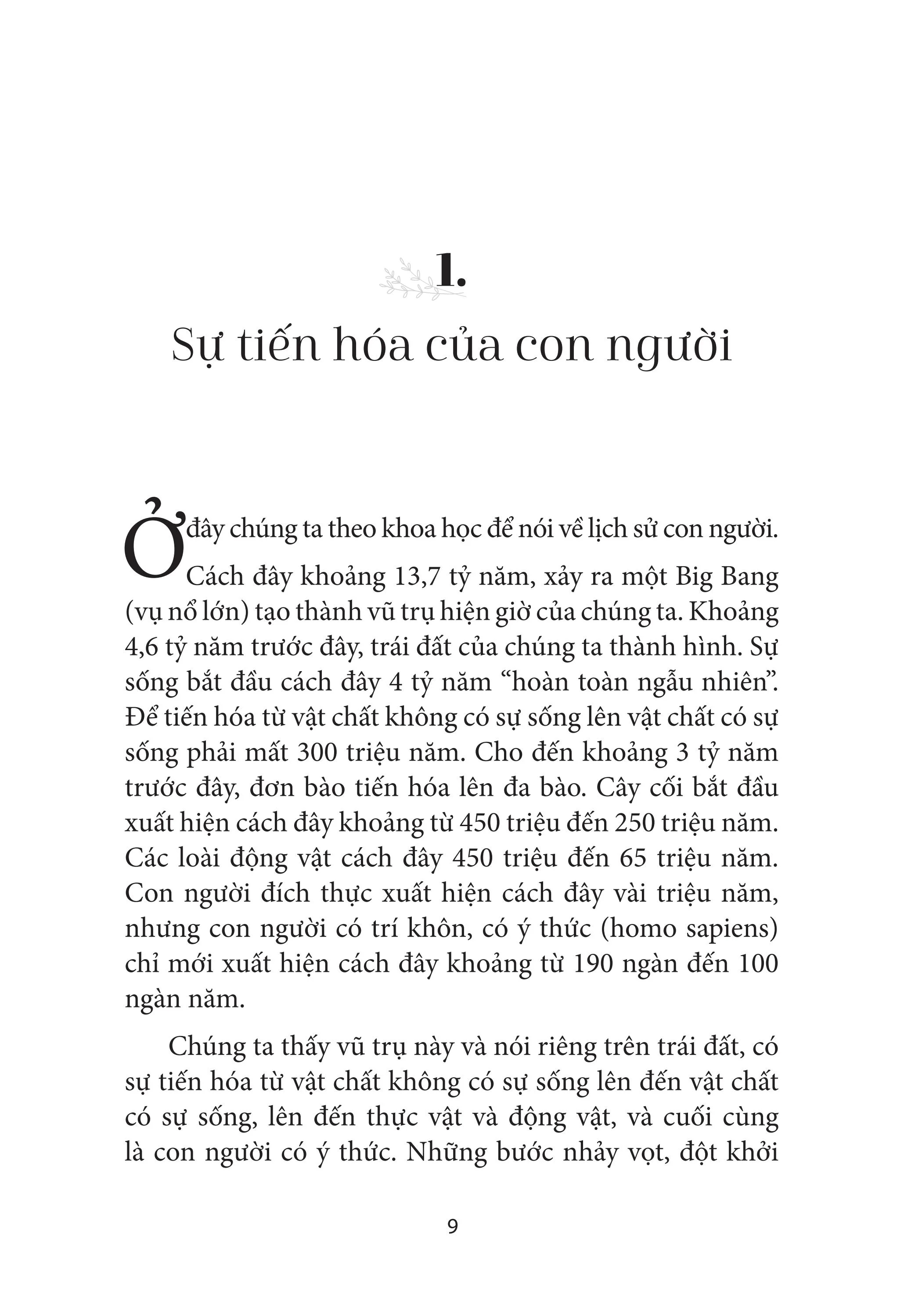 tâm linh như là sự tiến hoá tất yếu của con người