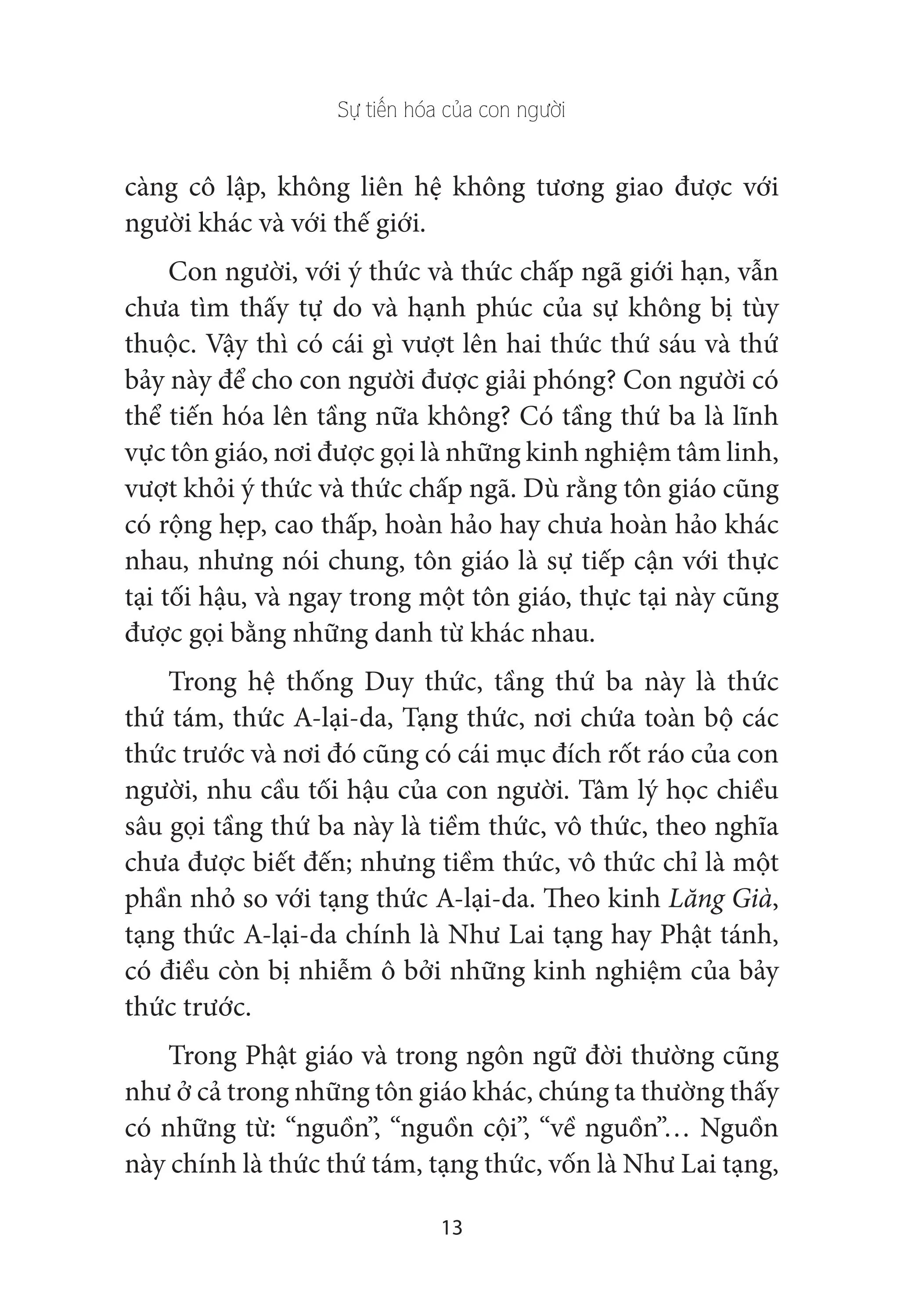 tâm linh như là sự tiến hoá tất yếu của con người