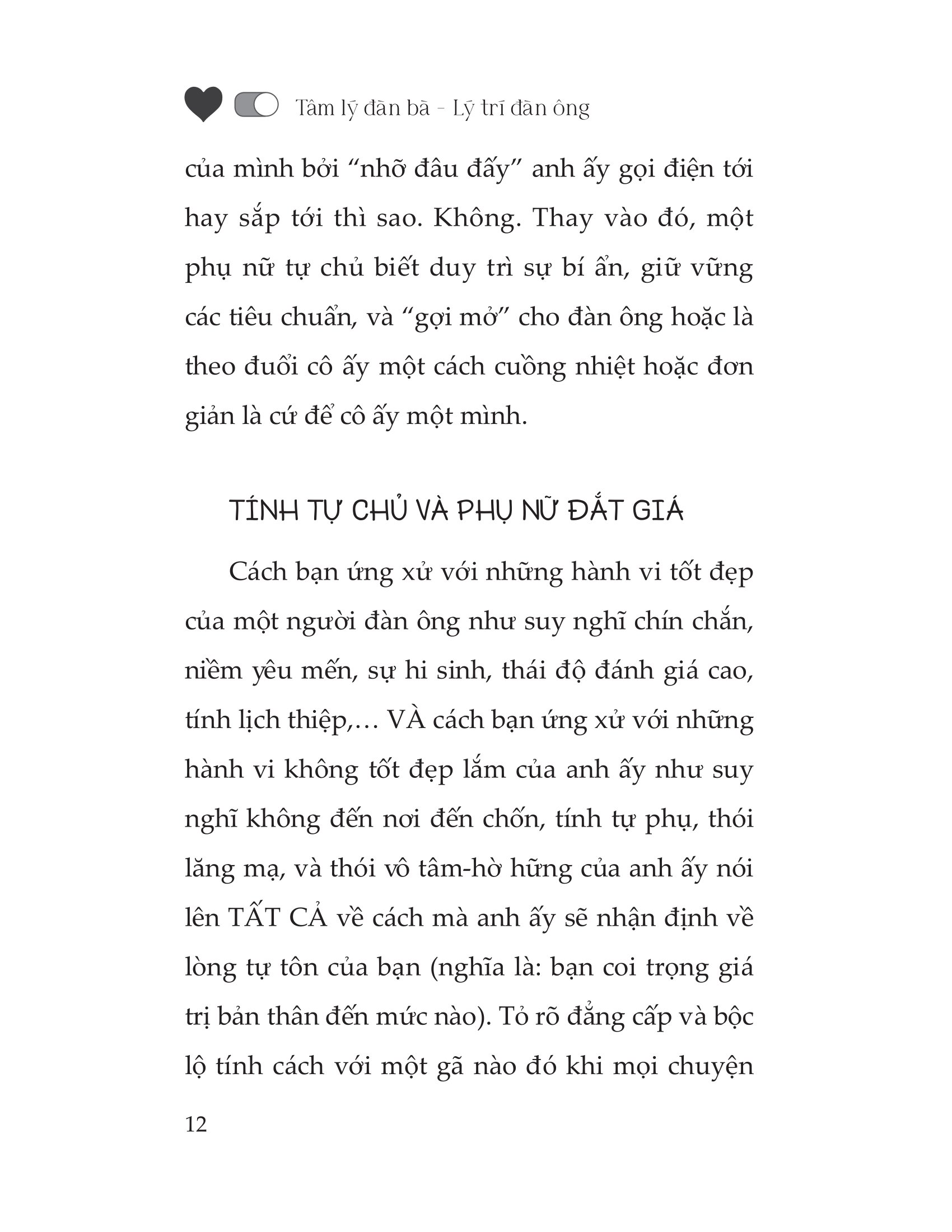 tâm lý đàn bà - lý trí đàn ông