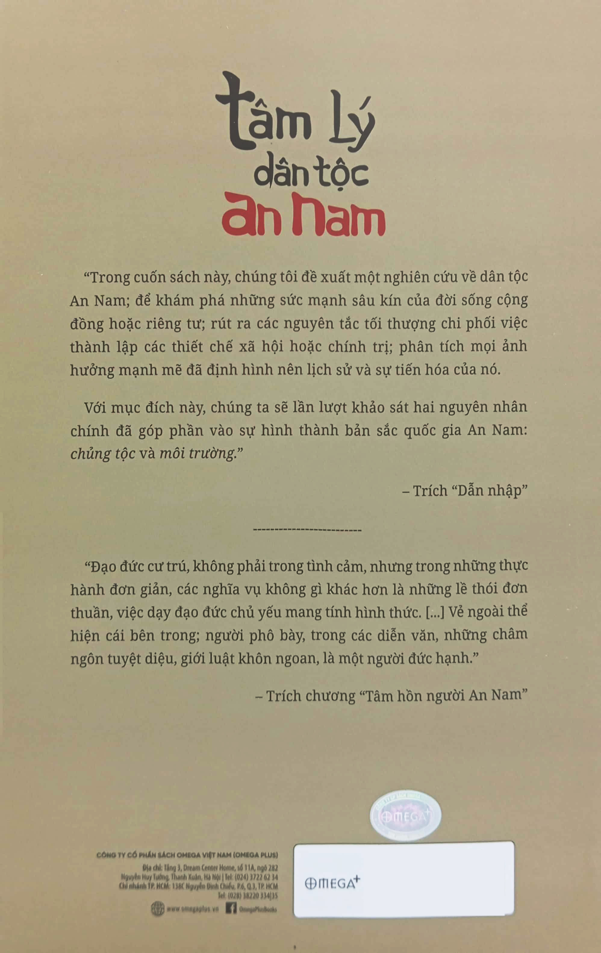 tâm lý dân tộc an nam