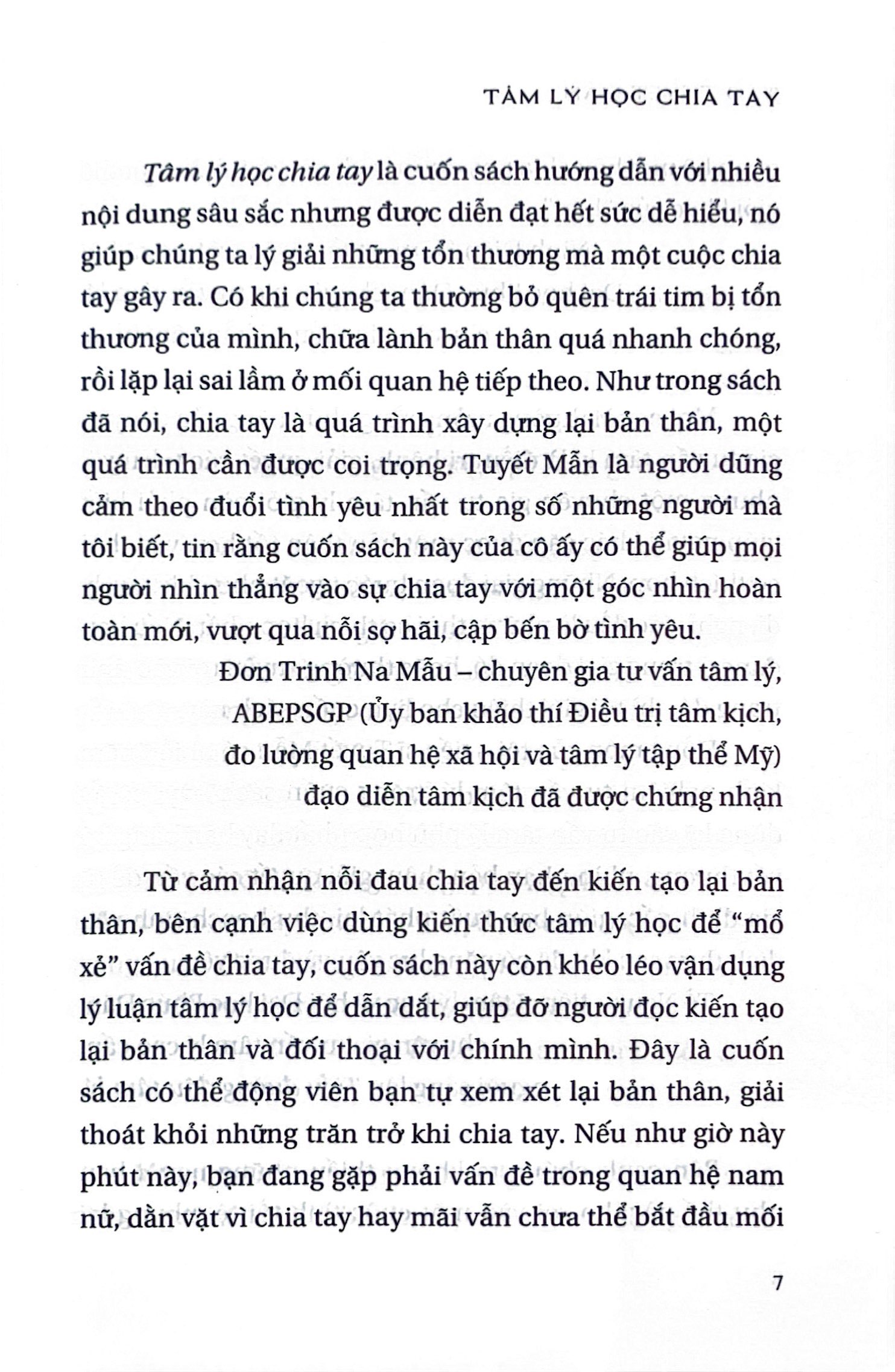 tâm lý học chia tay