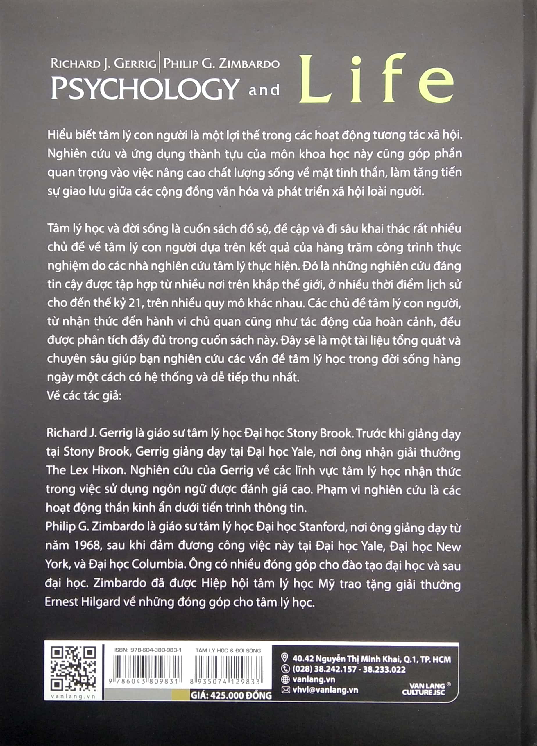 tâm lý học & đời sống (tái bản 2022)