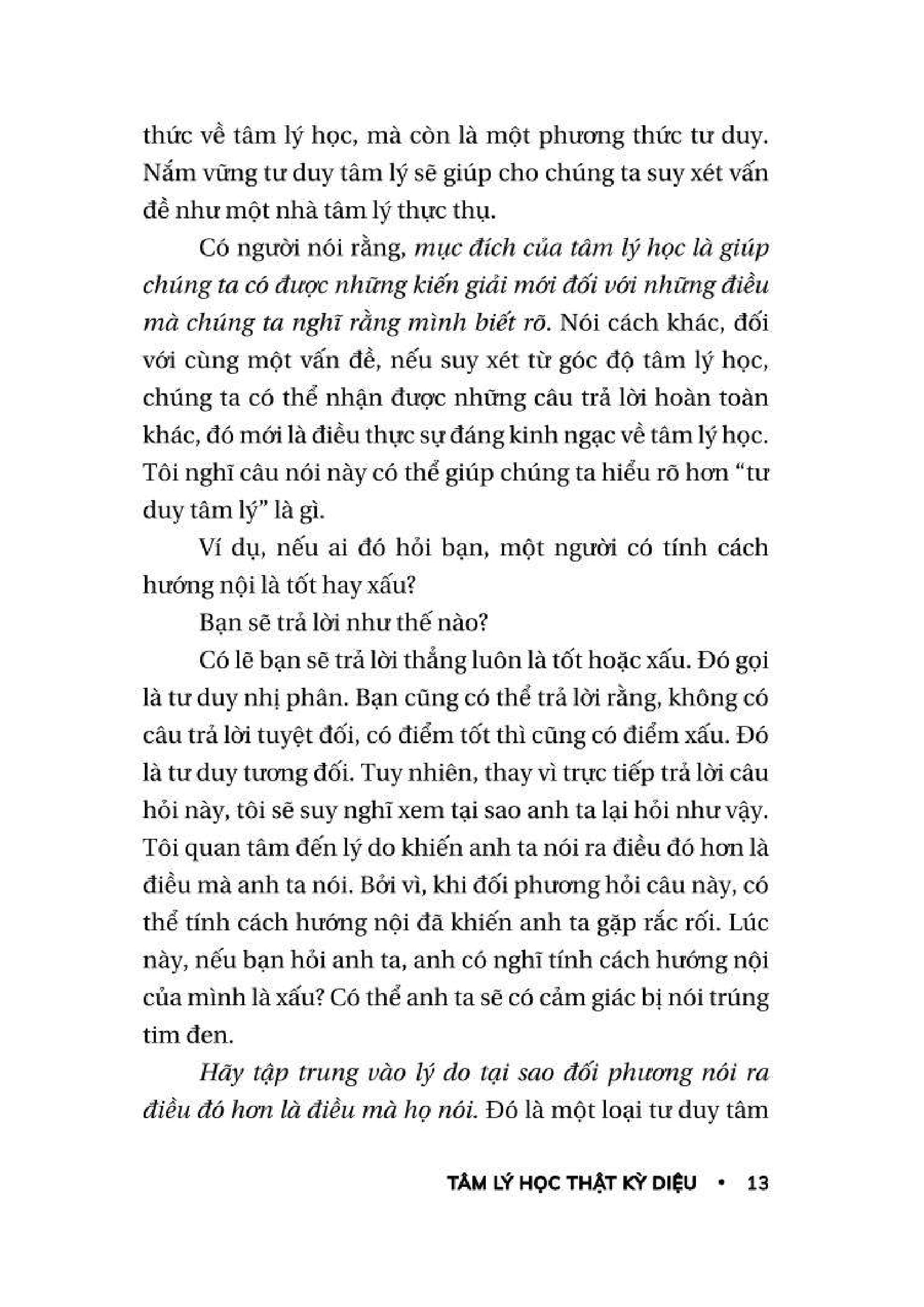 tâm lý học thật kỳ diệu