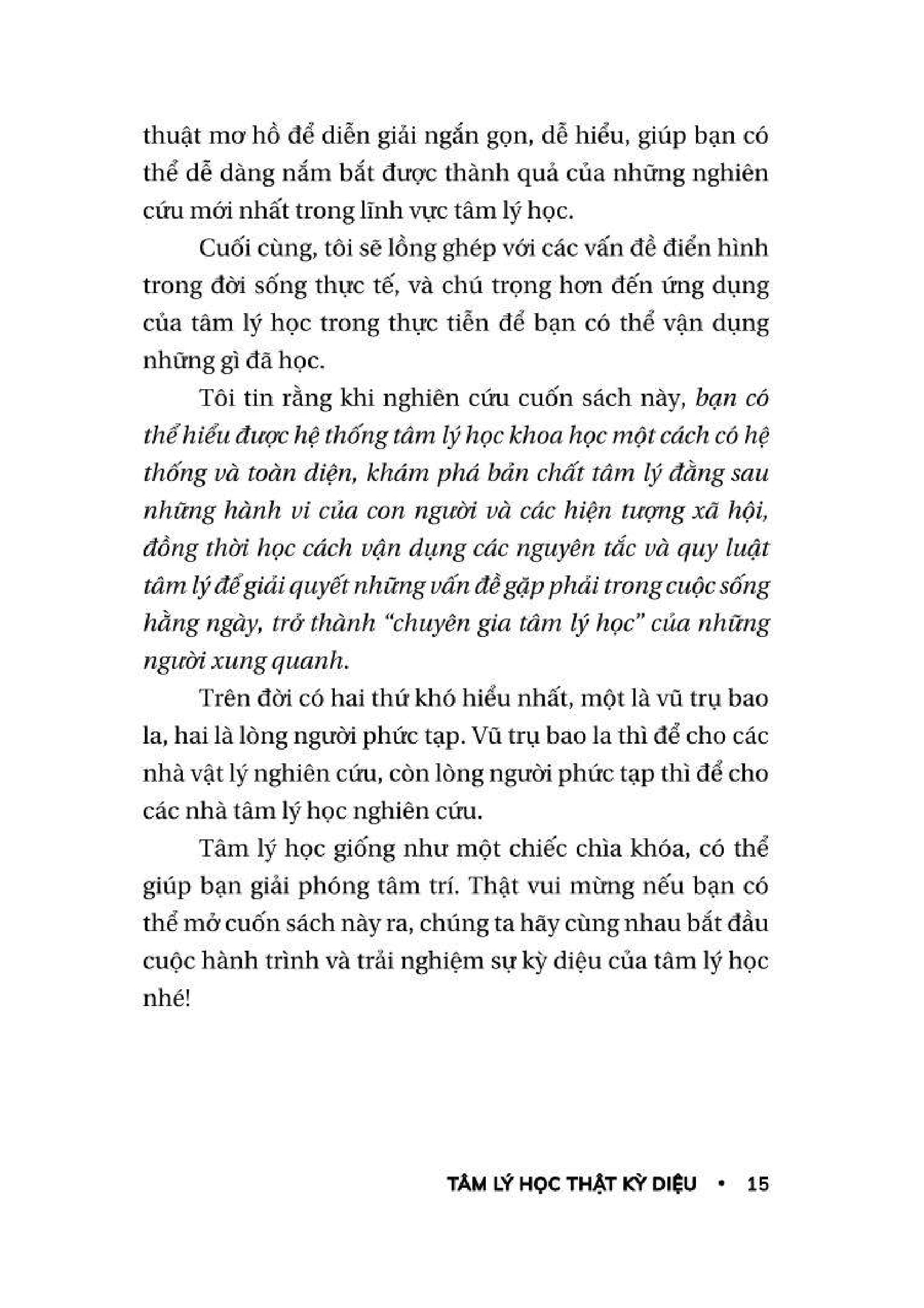 tâm lý học thật kỳ diệu