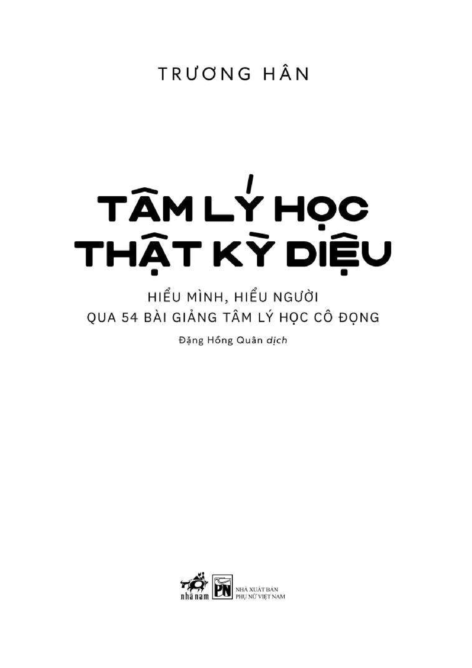 tâm lý học thật kỳ diệu