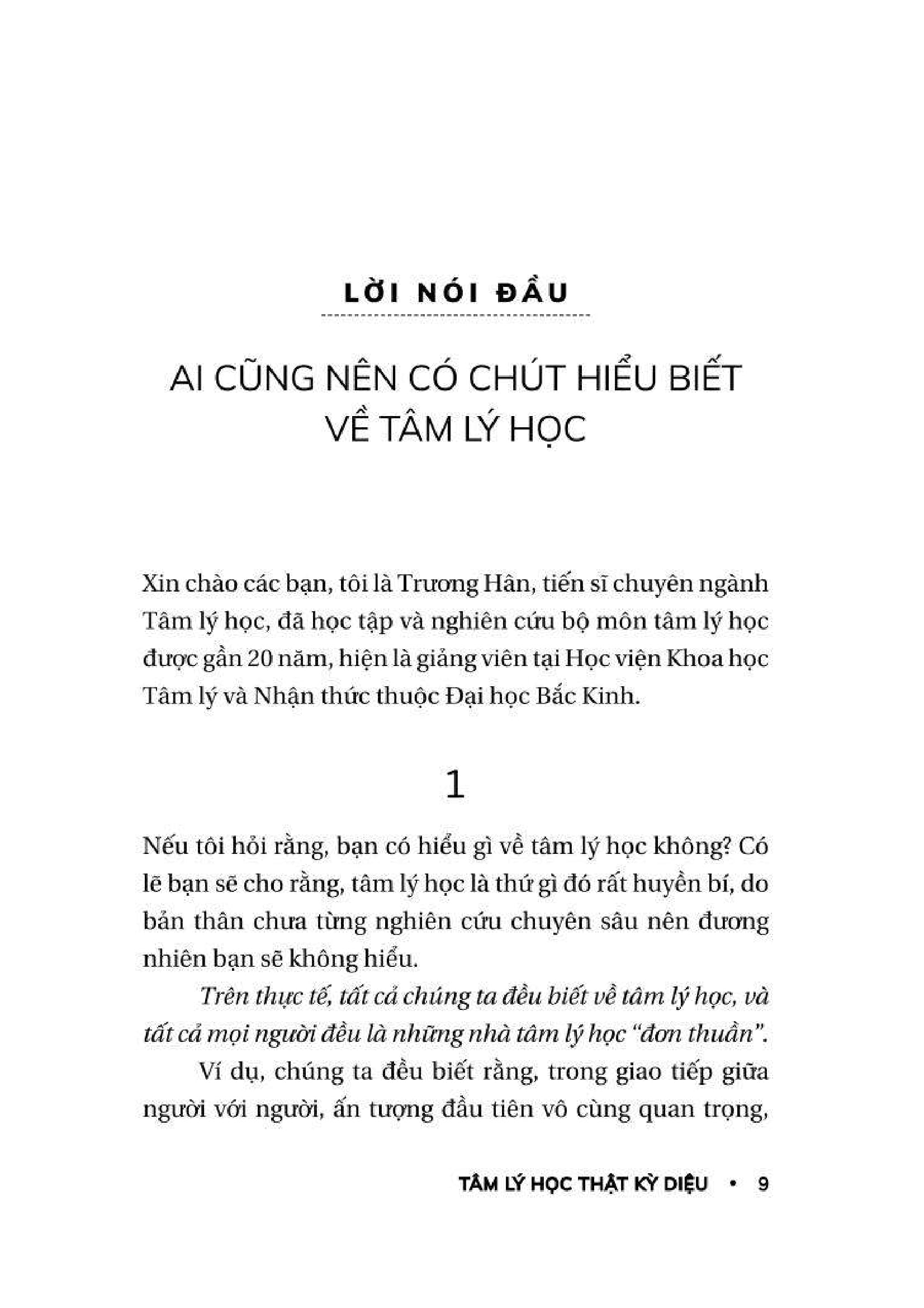 tâm lý học thật kỳ diệu