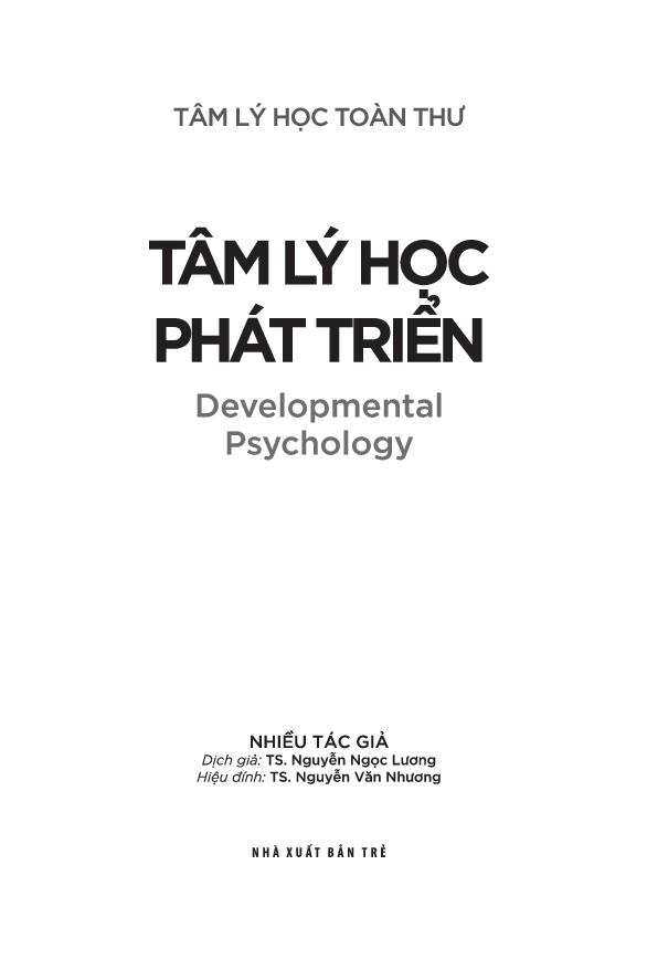 tâm lý học toàn thư - tâm lý học phát triển