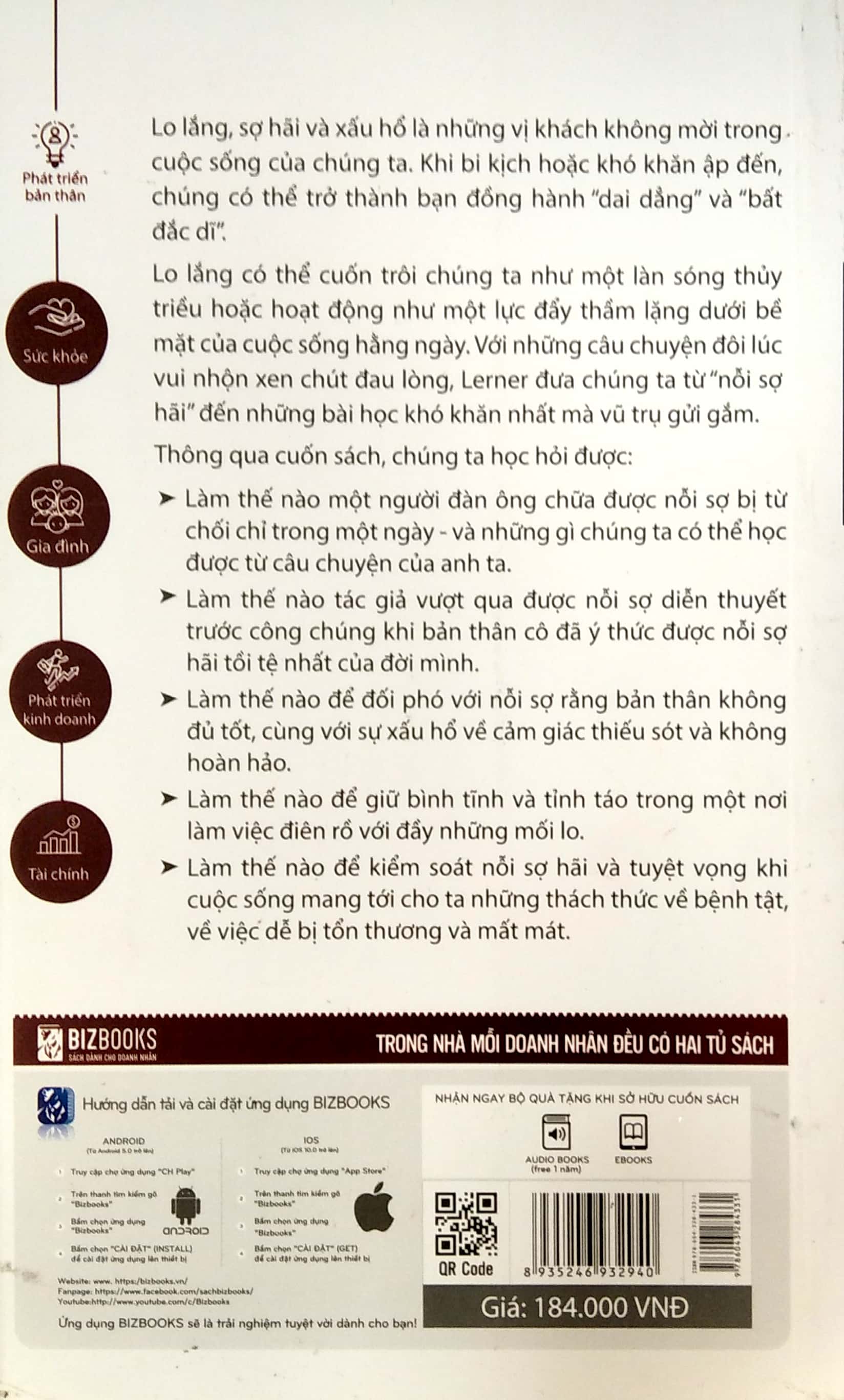 tâm lý học ứng dụng: cách vượt qua nỗi sợ hãi, lo lắng và xấu hổ