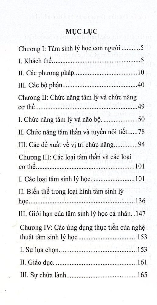 tâm sinh lý học con người