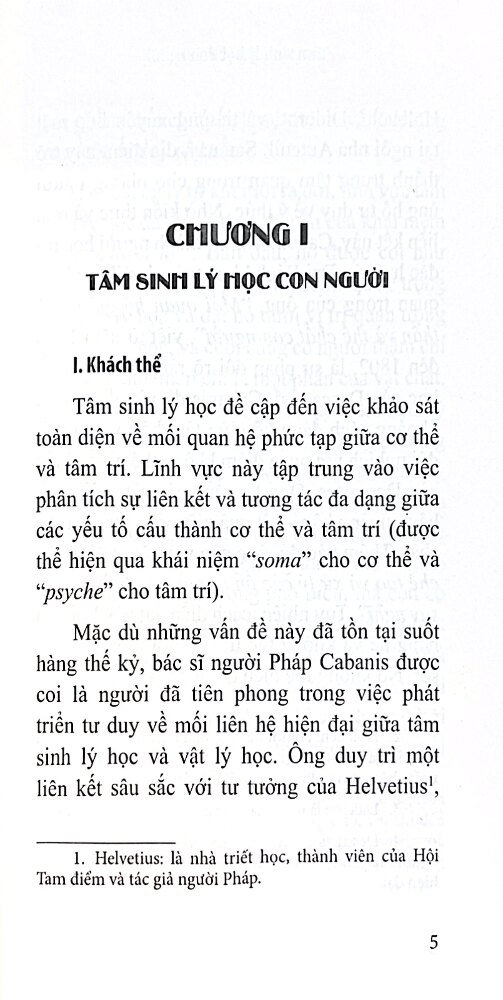 tâm sinh lý học con người