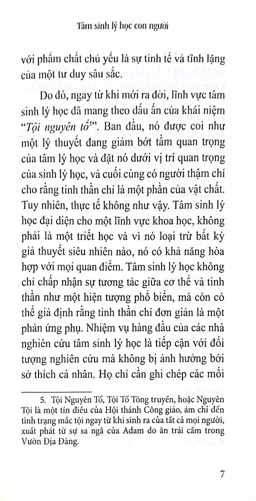 tâm sinh lý học con người