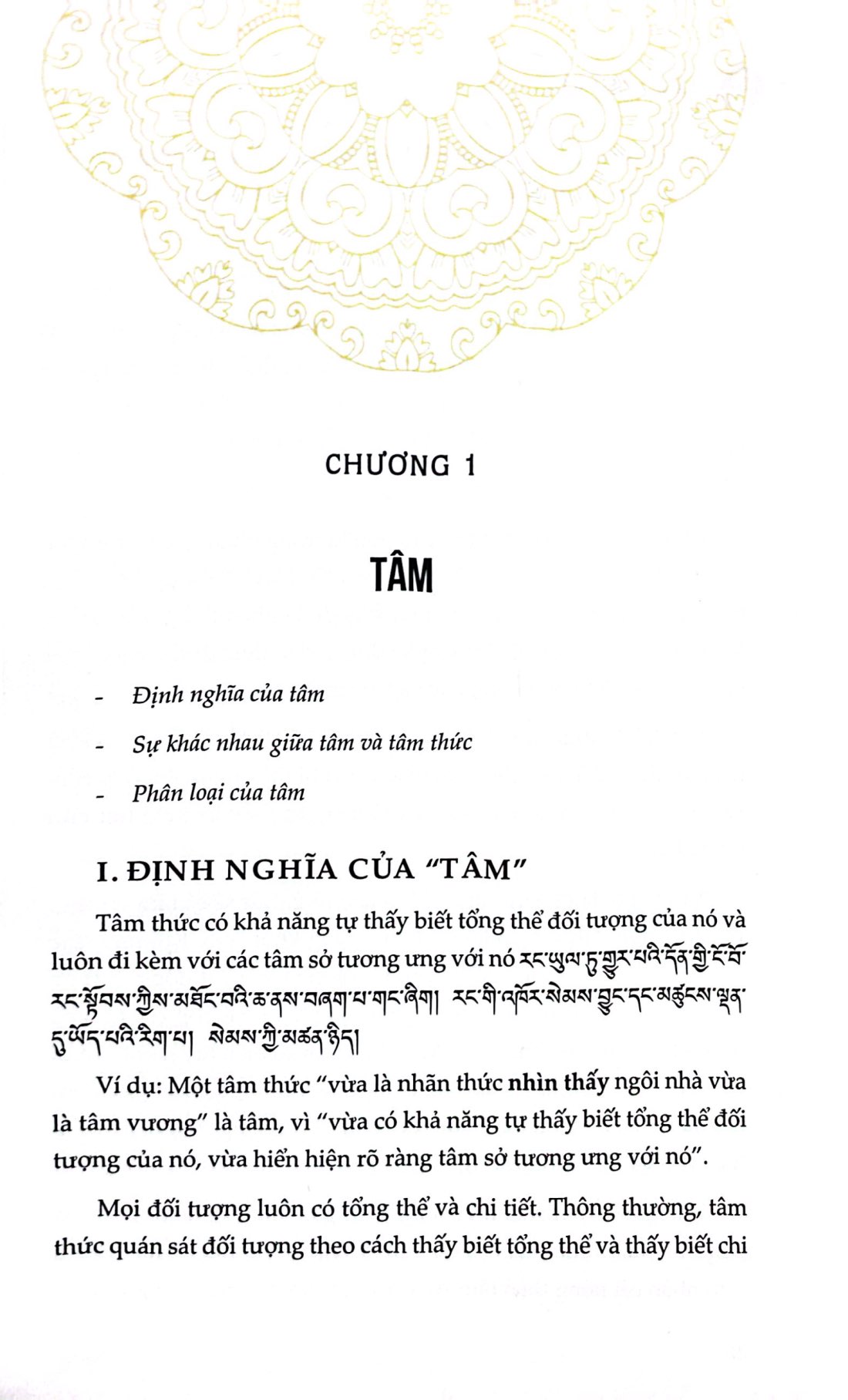 tâm - tâm sở - gương sáng quang minh