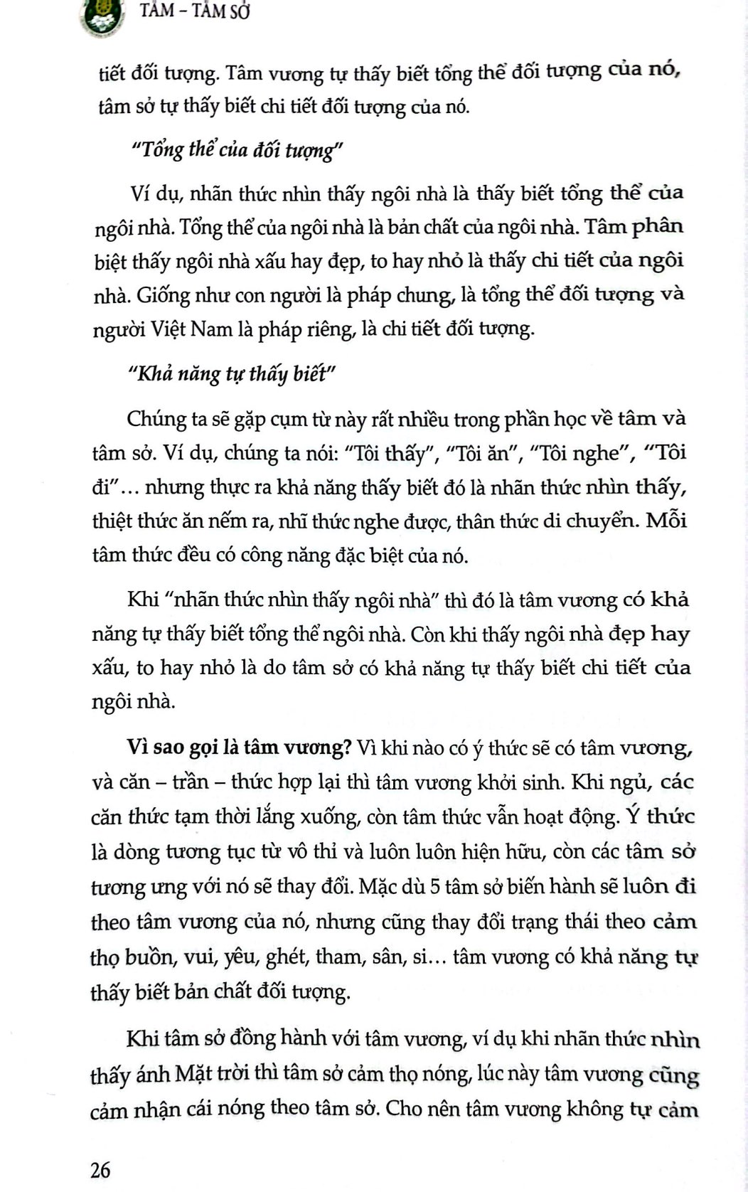 tâm - tâm sở - gương sáng quang minh