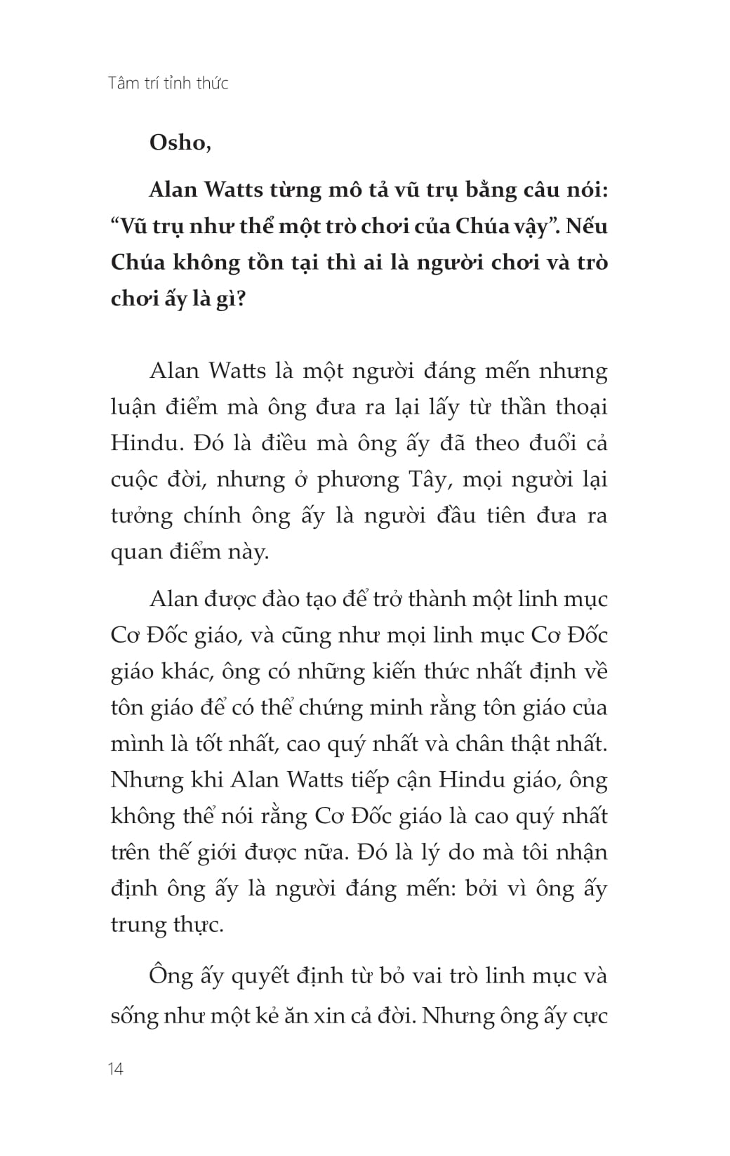 tâm trí tỉnh thức