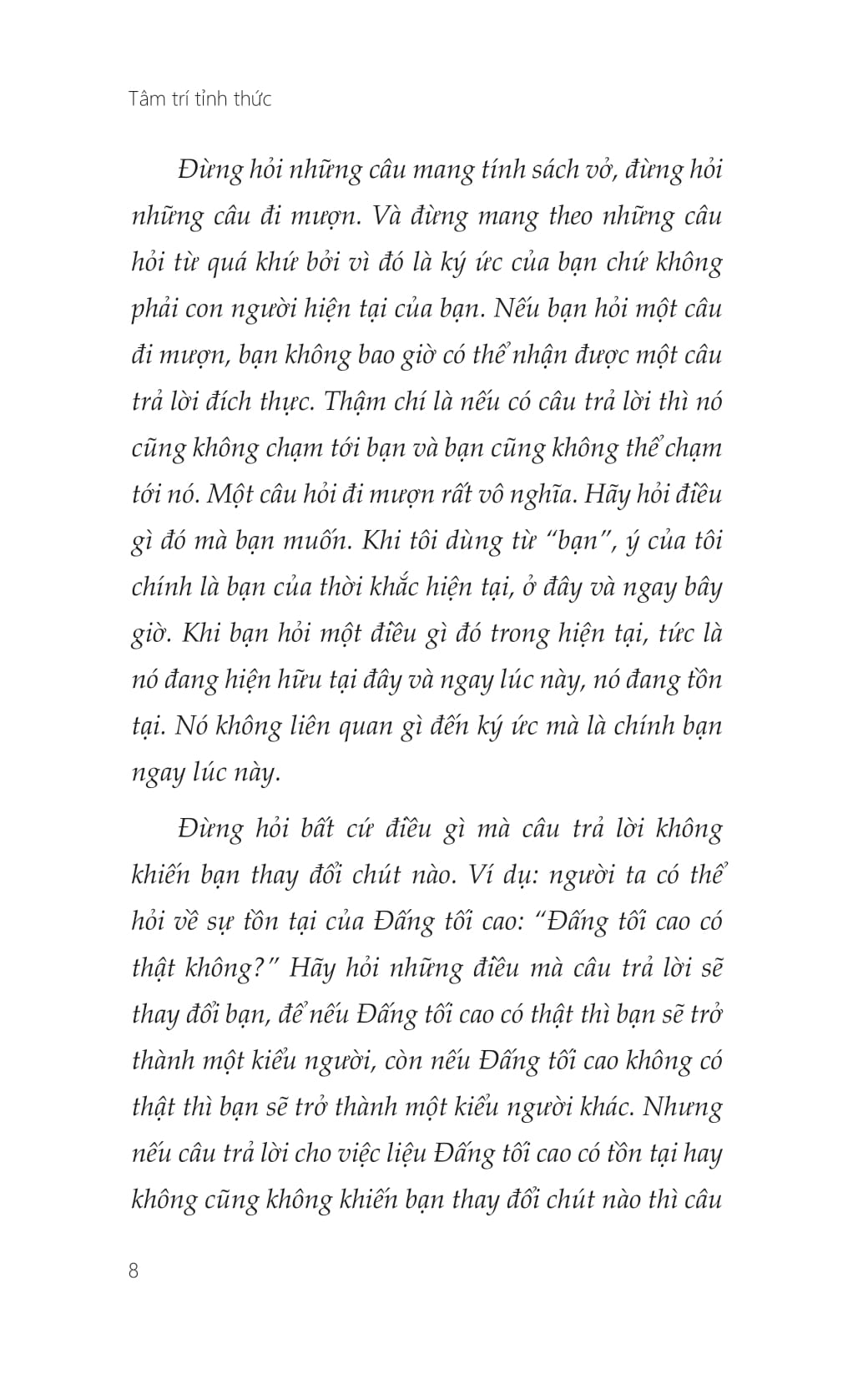 tâm trí tỉnh thức