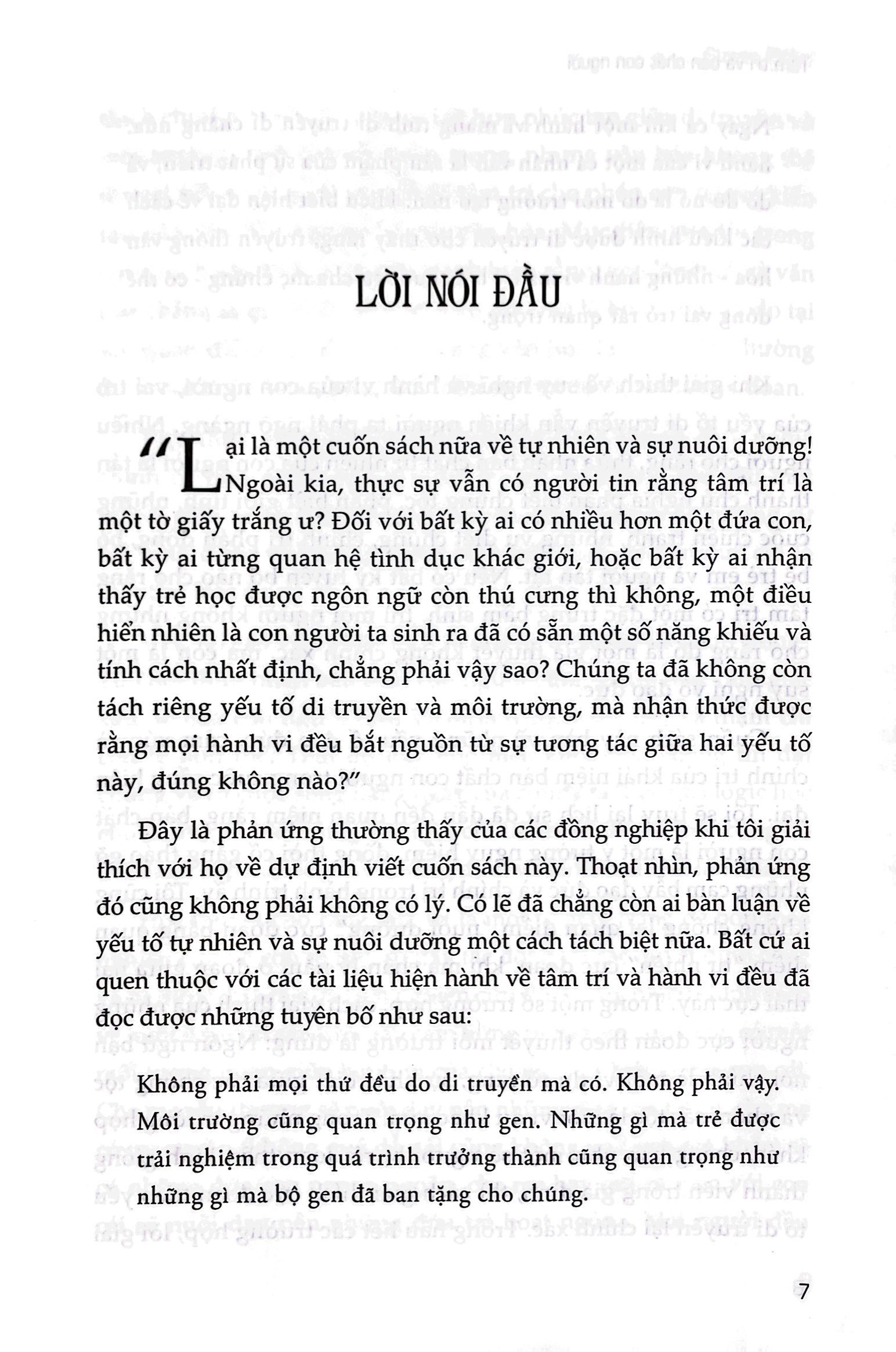 tâm trí và bản chất con người