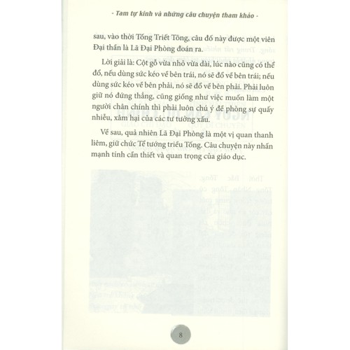 tam tự kinh và những câu chuyện tham khảo