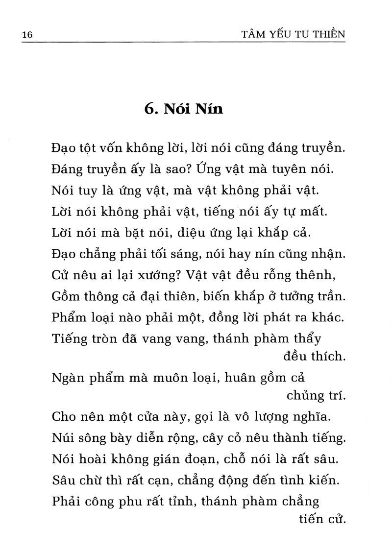tâm yếu tu thiền