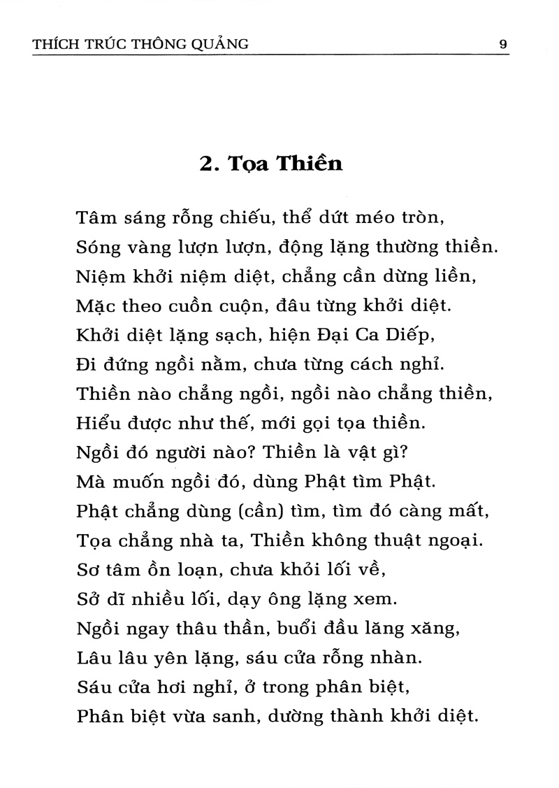 tâm yếu tu thiền