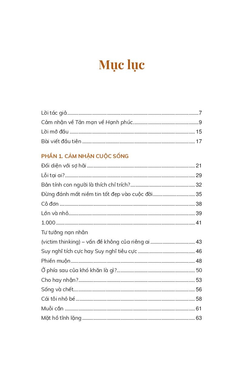 tản mạn về hạnh phúc