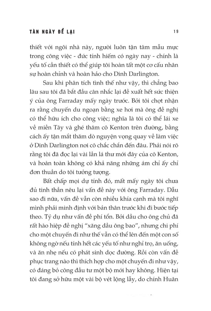 tàn ngày để lại