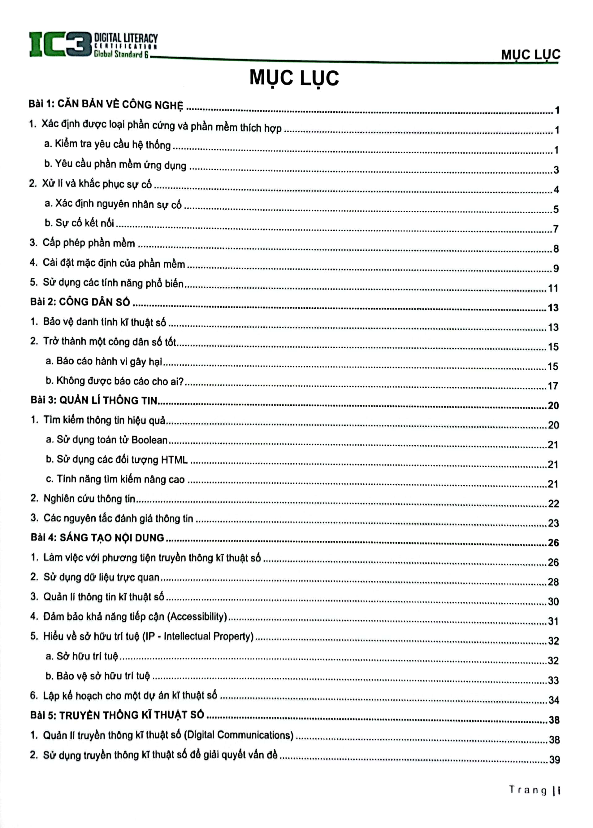 tăng cường tin học quốc tế - ic3 - gs6 level 3 (tái bản 2024)