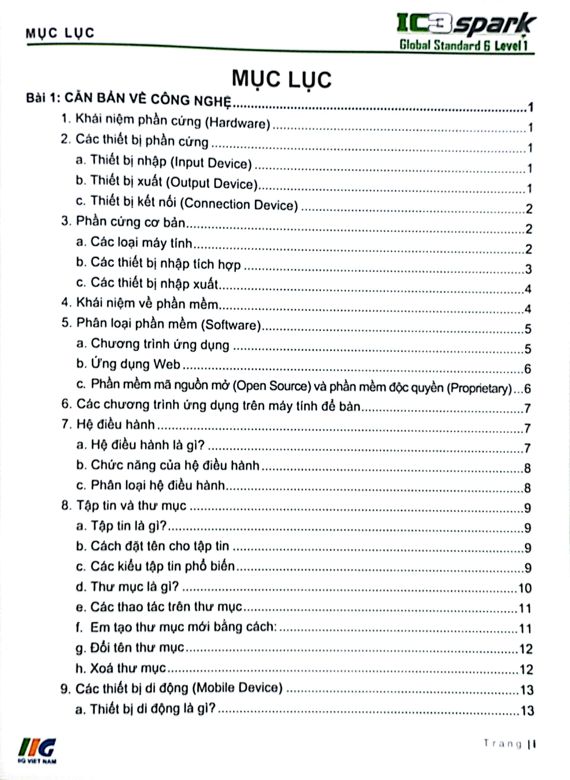 tăng cường tin học quốc tế - ic3 gs6 spark level 1 - dành cho lớp 3 (tái bản 2023)