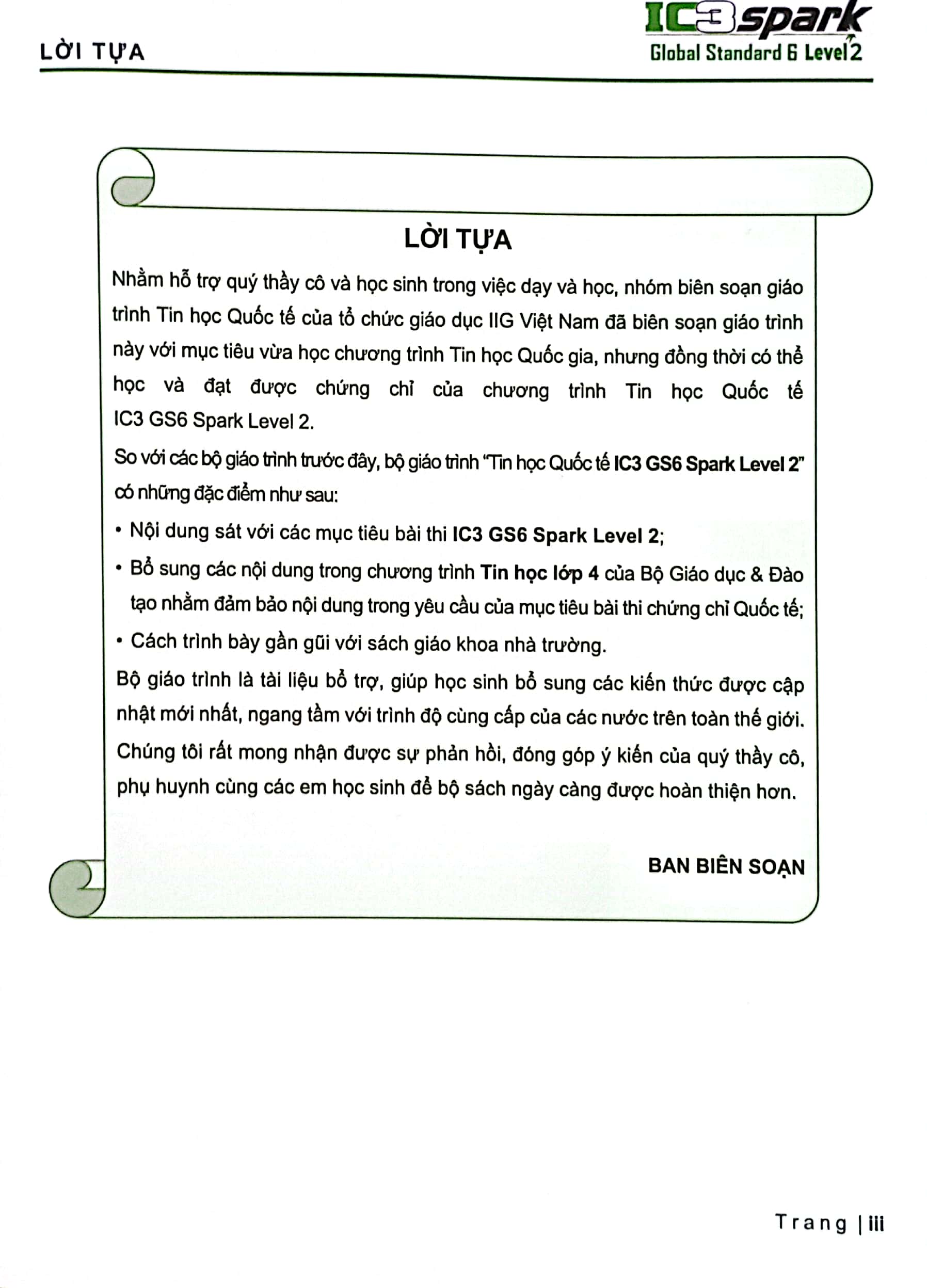 tăng cường tin học quốc tế - ic3 gs6 spark level 2 (tái bản 2024)