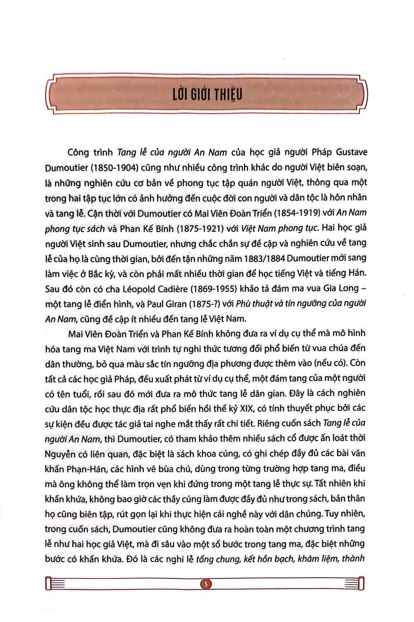 tang lễ của người an nam - nghiên cứu dân tộc học về tín ngưỡng cổ truyền - bìa cứng