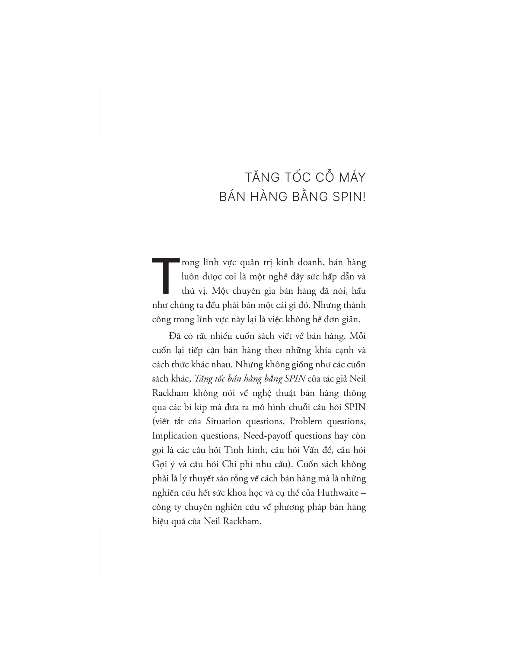 tăng tốc bán hàng bằng spin (tái bản 2024)