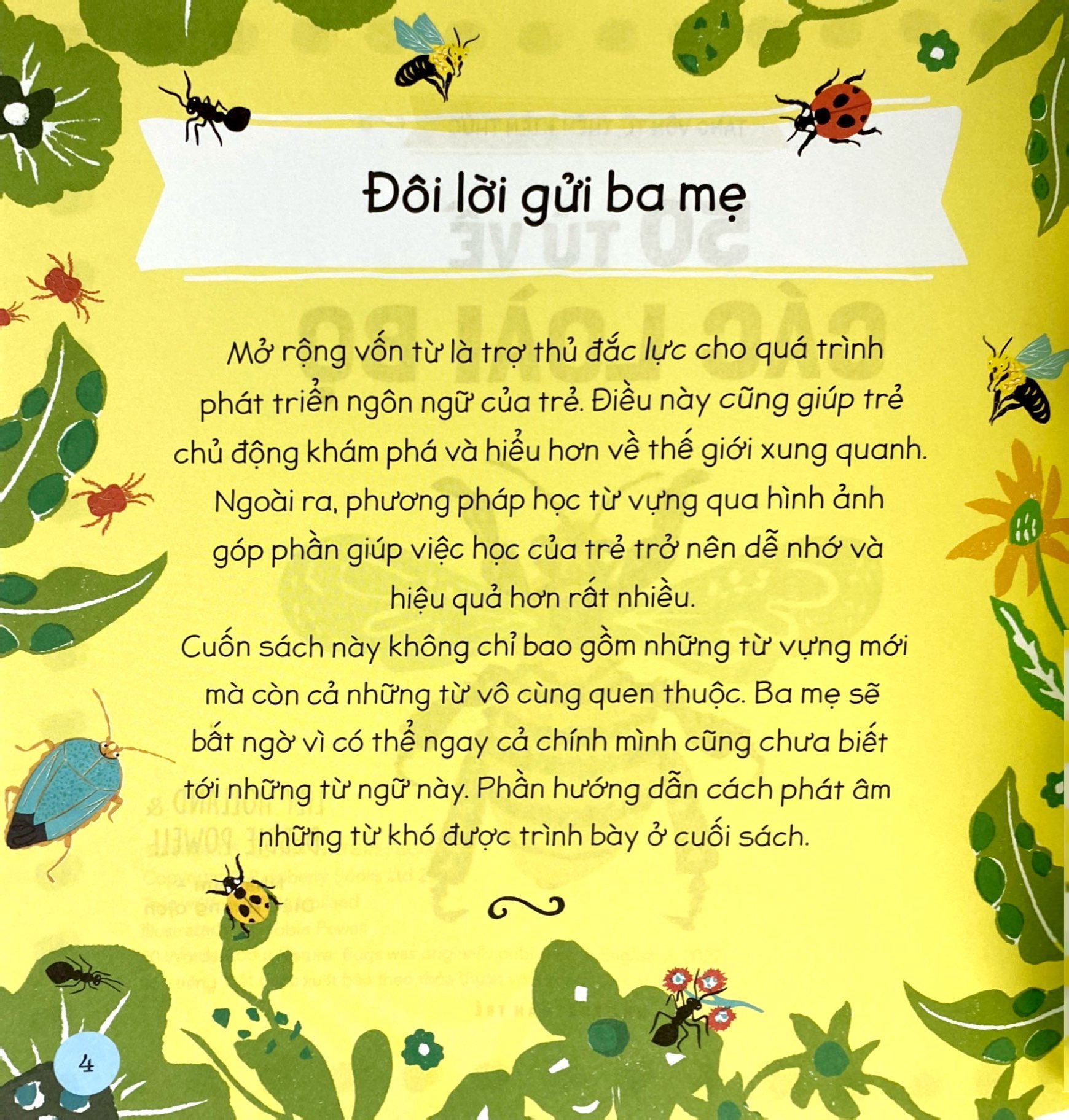 tăng vốn từ, thêm kiến thức - 50 từ về các loài bọ