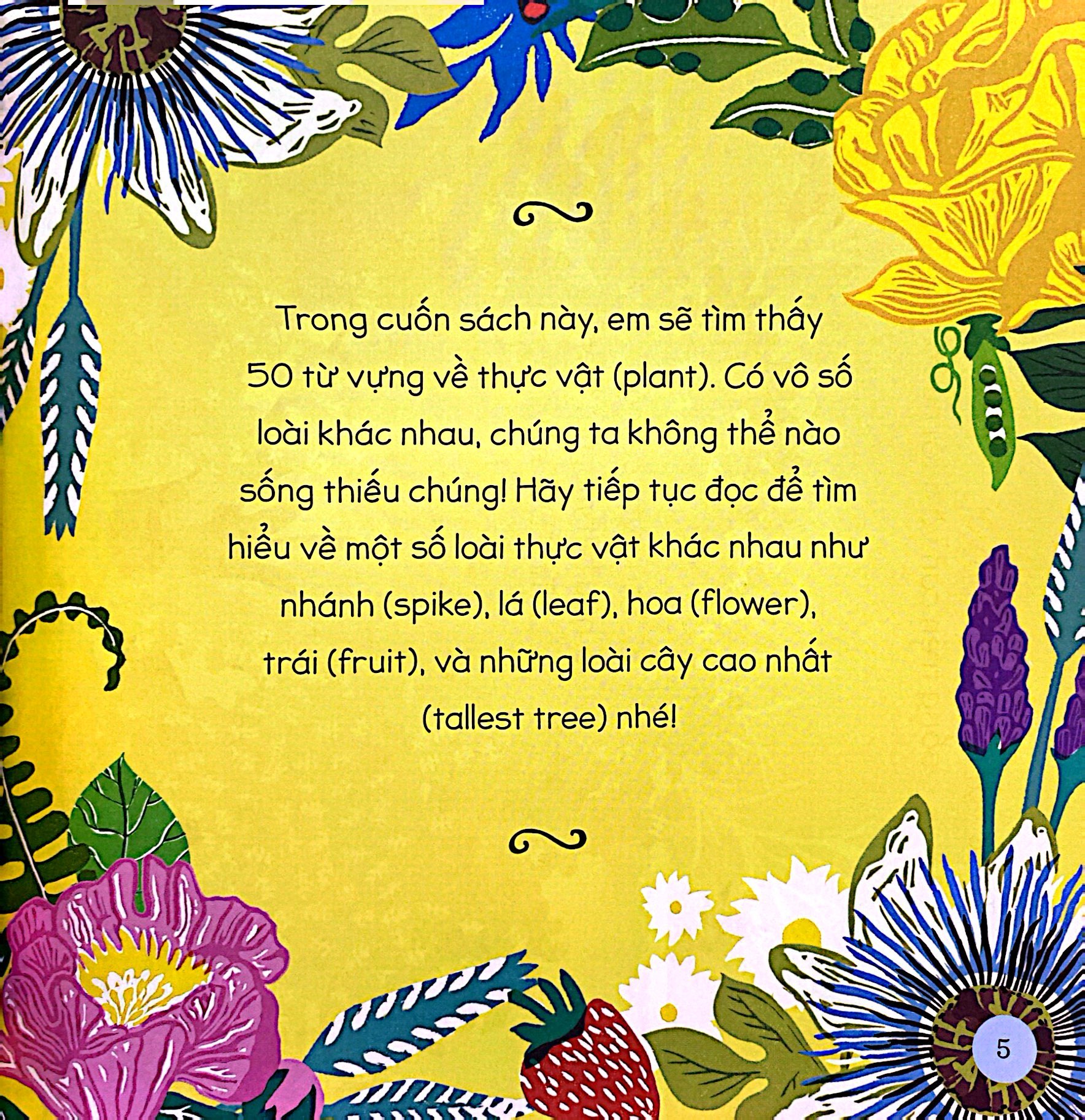 tăng vốn từ, thêm kiến thức - 50 từ về thực vật