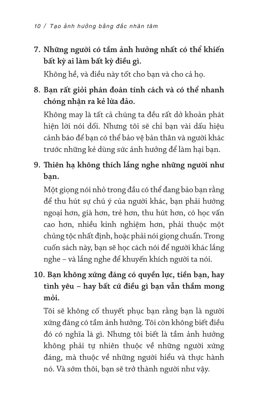 tạo ảnh hưởng bằng đắc nhân tâm