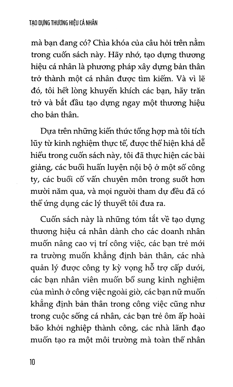 tạo dựng thương hiệu cá nhân (tái bản 2022)
