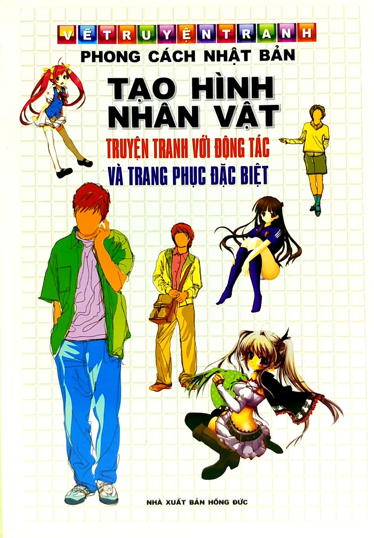 tạo hình nhân vật truyện tranh với động tác và trang phục đặc biệt