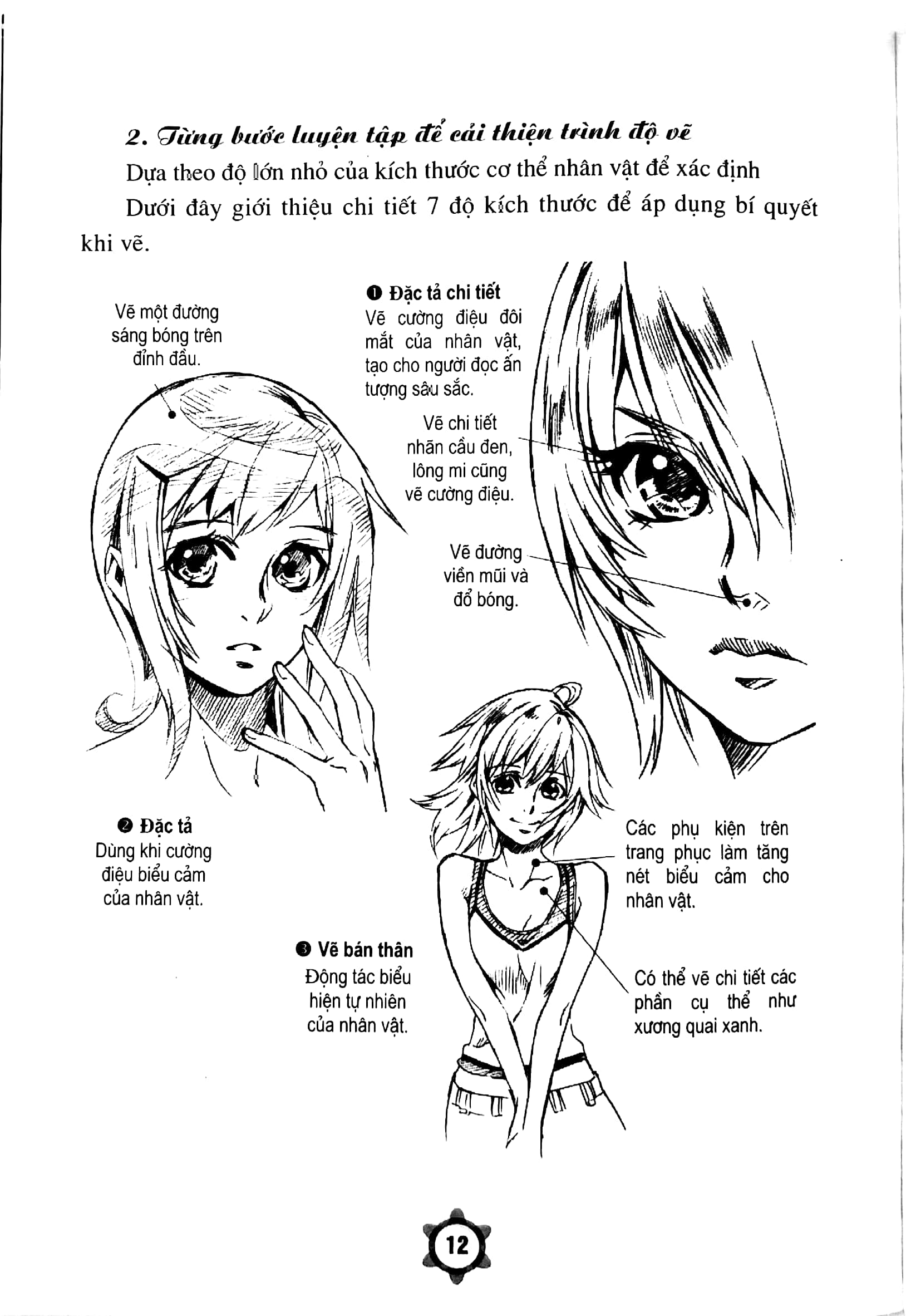 tạo hình nhân vật truyện tranh với động tác và trang phục đặc biệt