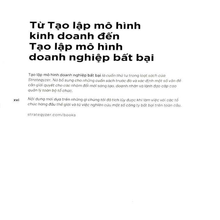 tạo lập mô hình doanh nghiệp bất bại